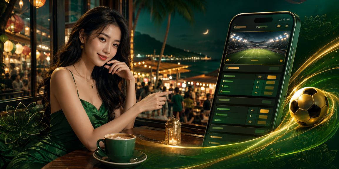 Người dùng tại Phú Quốc thư giãn với cà phê và chơi casino mobile